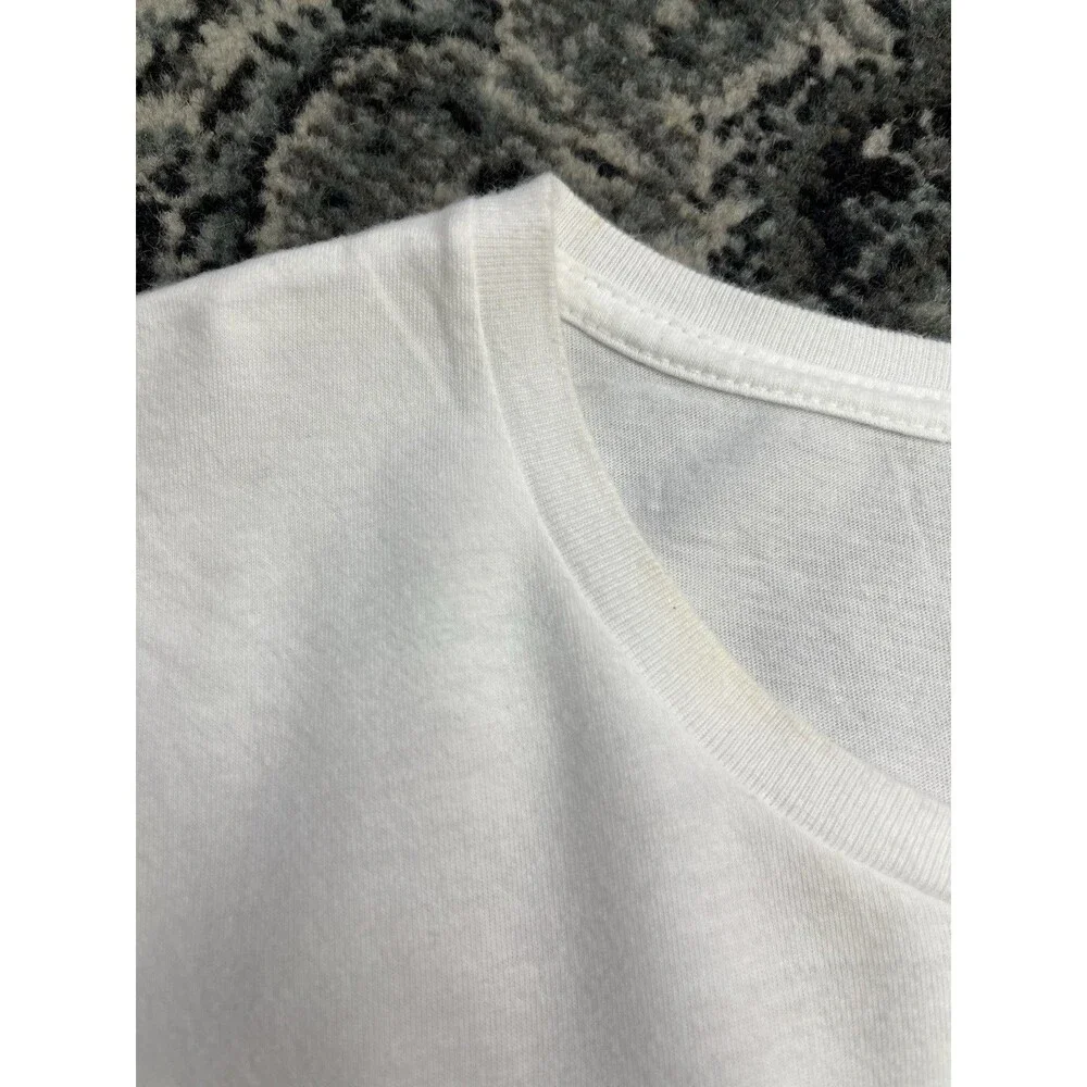 true religion printed tee shirt - Stars & Stripes MENS Size Large White